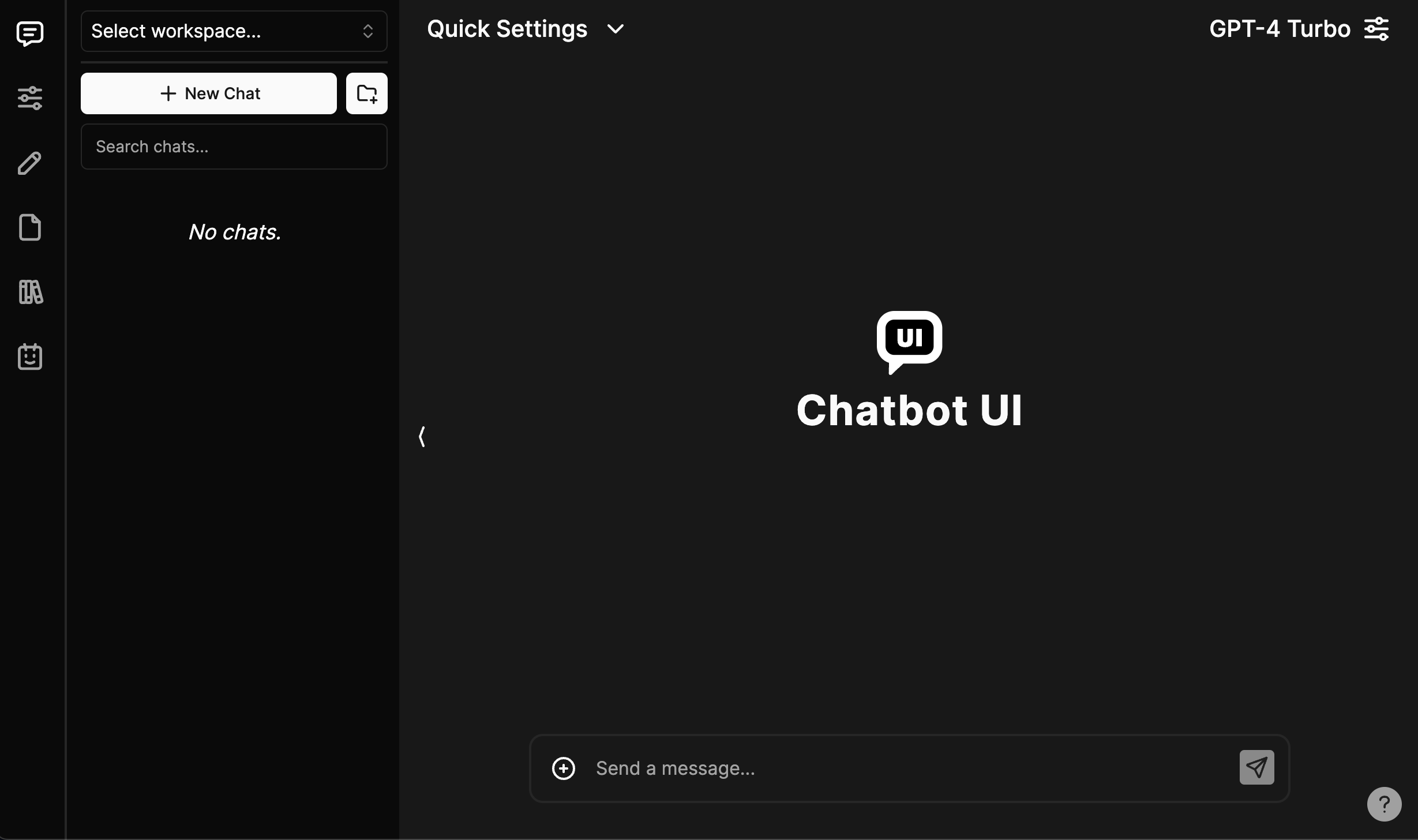 Chatbot UI界面截图