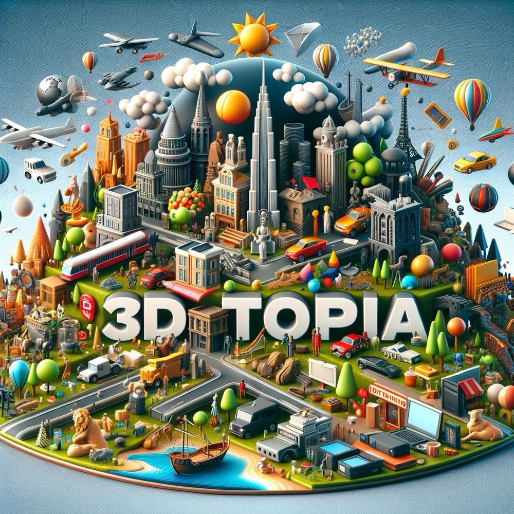 3DTopia生成的3D模型示例