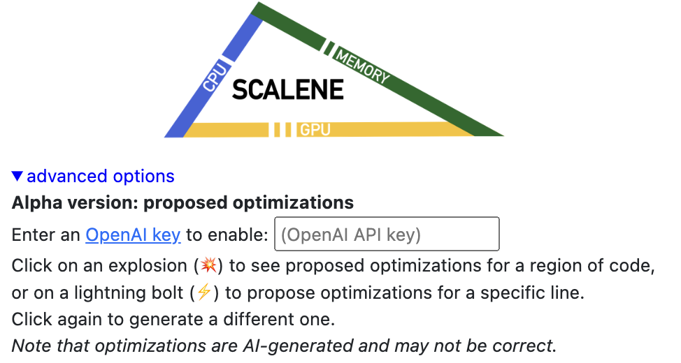 Scalene高级选项