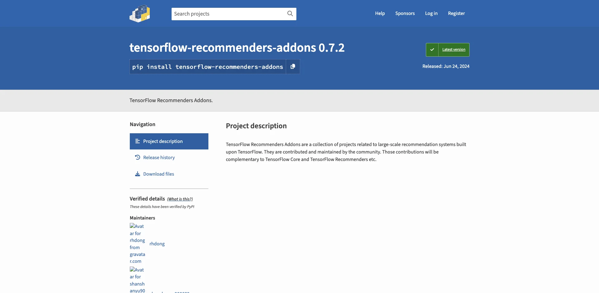 recommenders-addons
