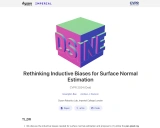 DSINE: 重新思考表面法线估计的归纳偏置