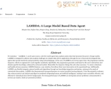 LAMBDA：基于大型模型的多智能体数据分析系统