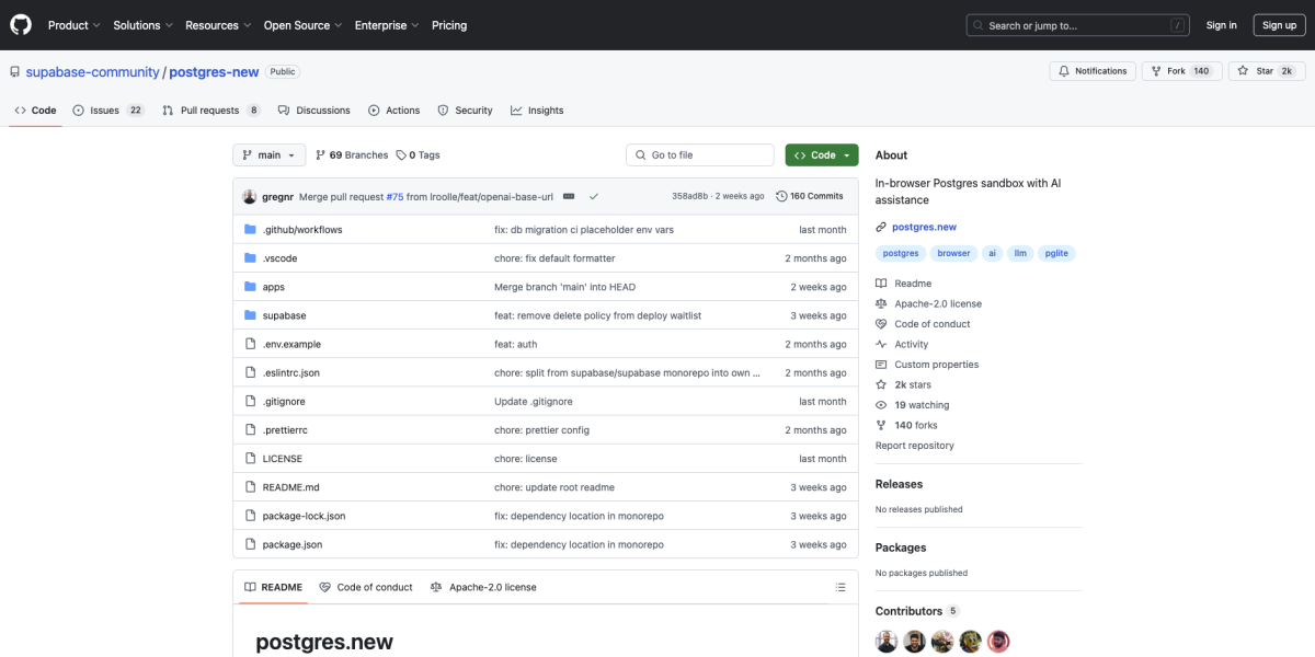 postgres.new：浏览器中的PostgreSQL沙盒与AI助手 - 懂AI