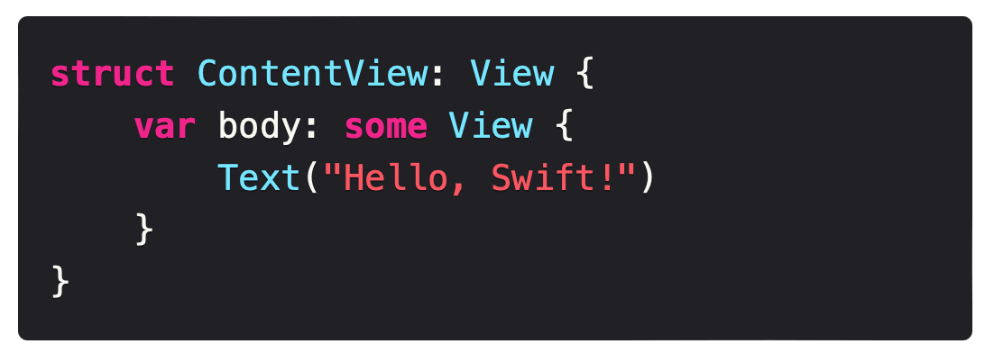 带有语法高亮的 Swift 代码。