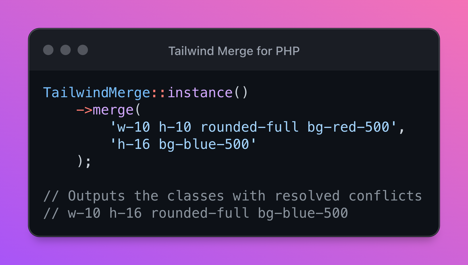 PHP版TailwindMerge