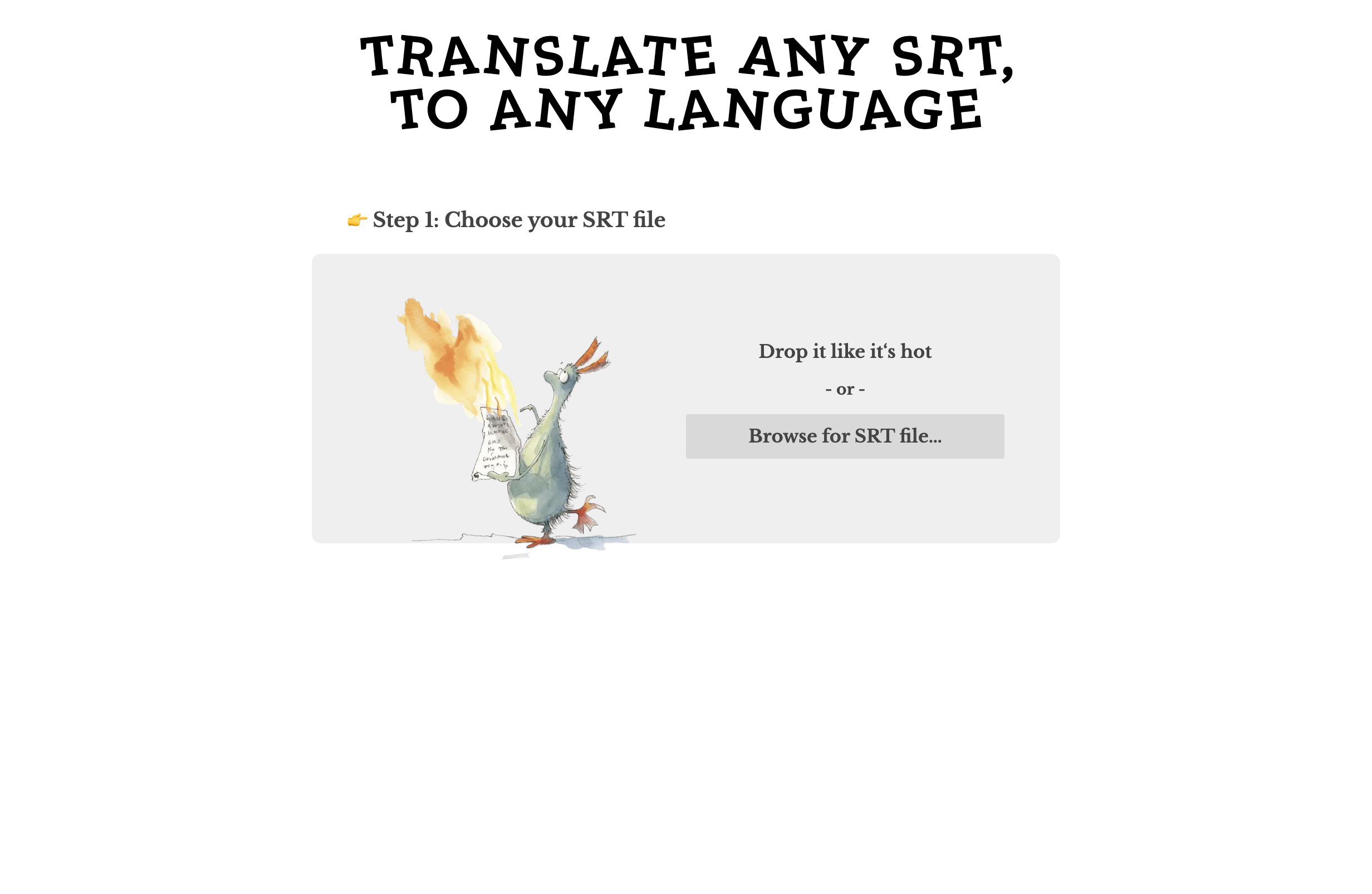 SRT AI Translator Preview