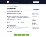 SwiftWhisper: 最简便的Swift音频转录工具