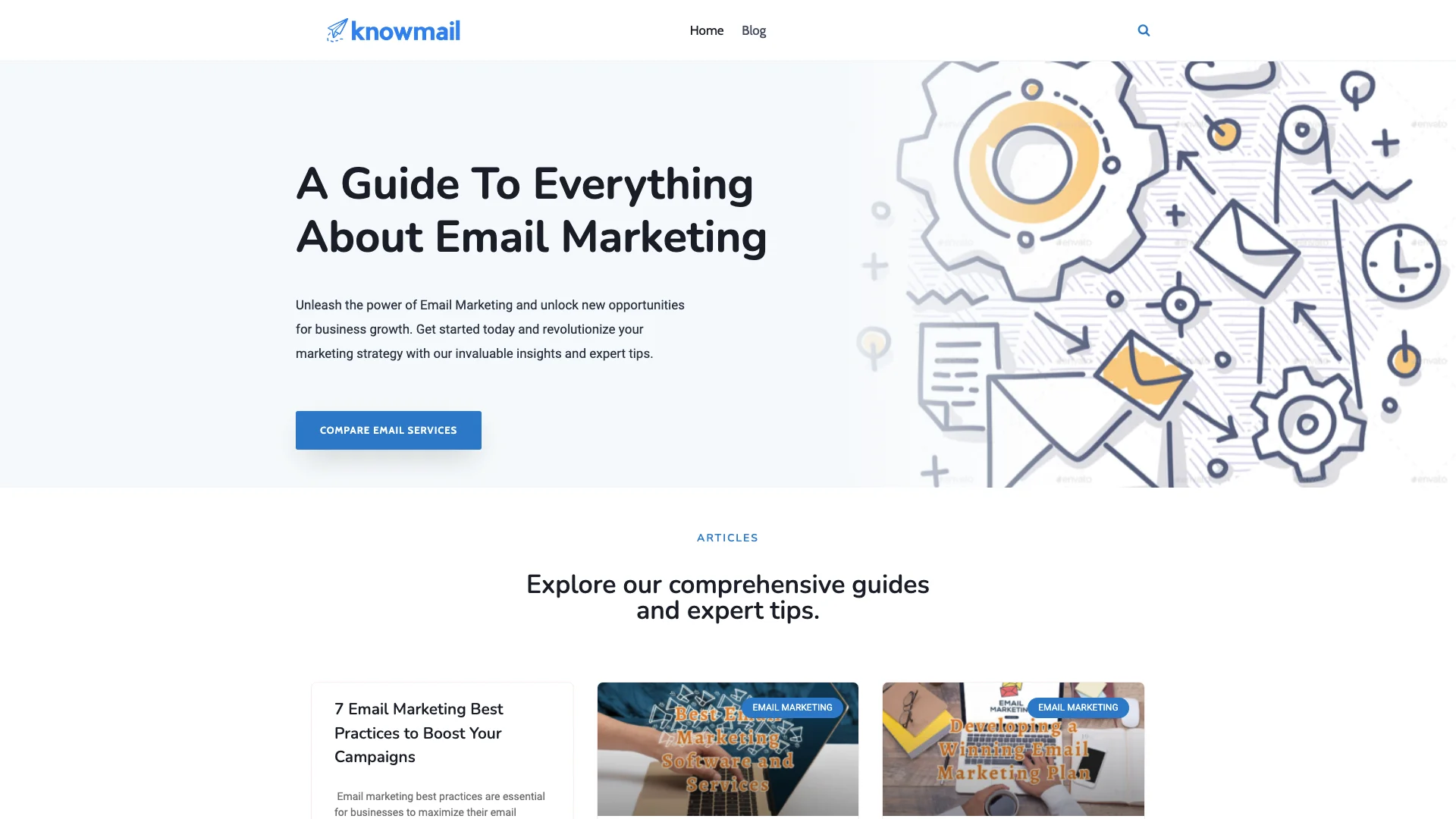Knowmail主页截图