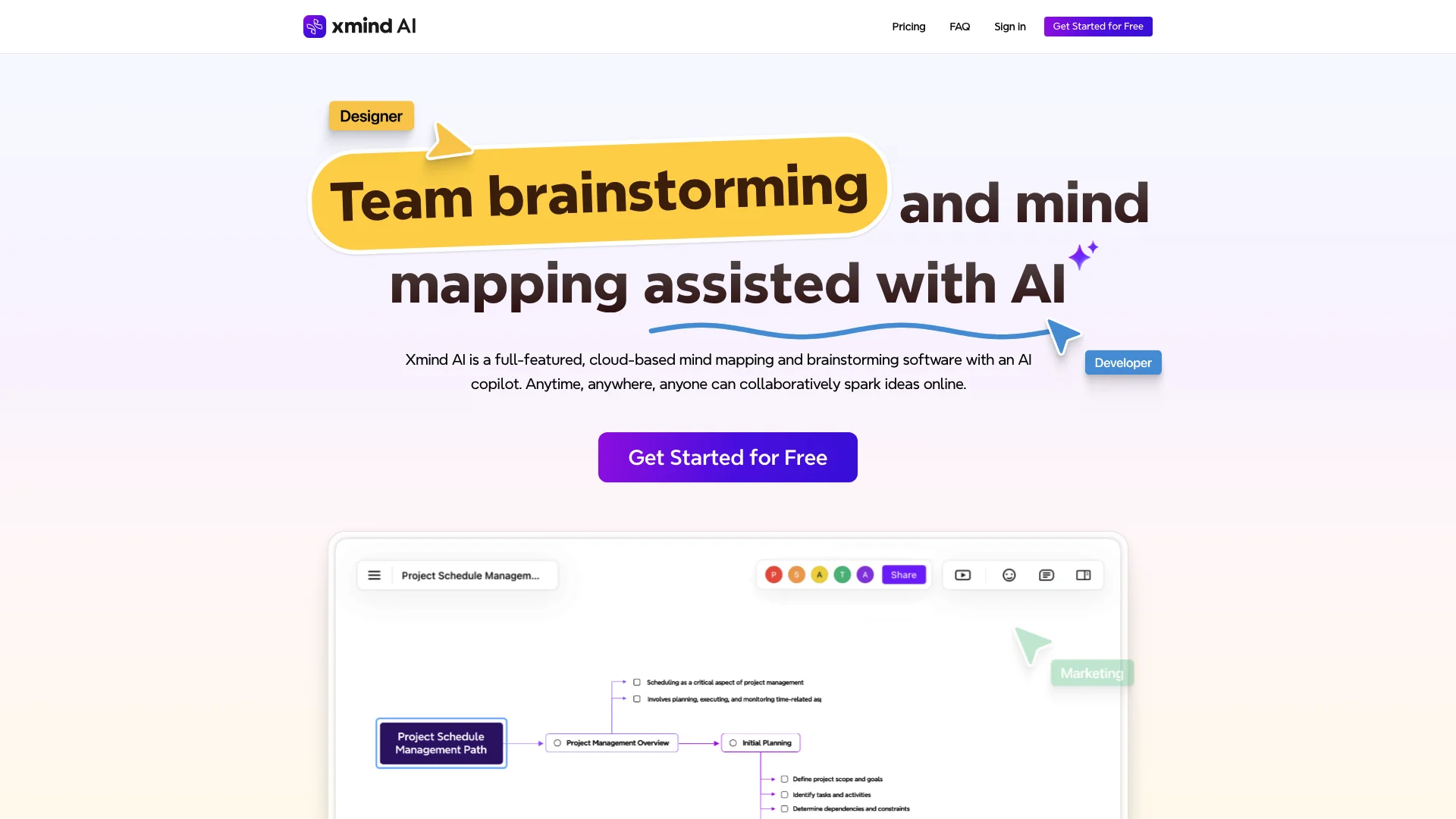 Xmind AI 项目主页截图