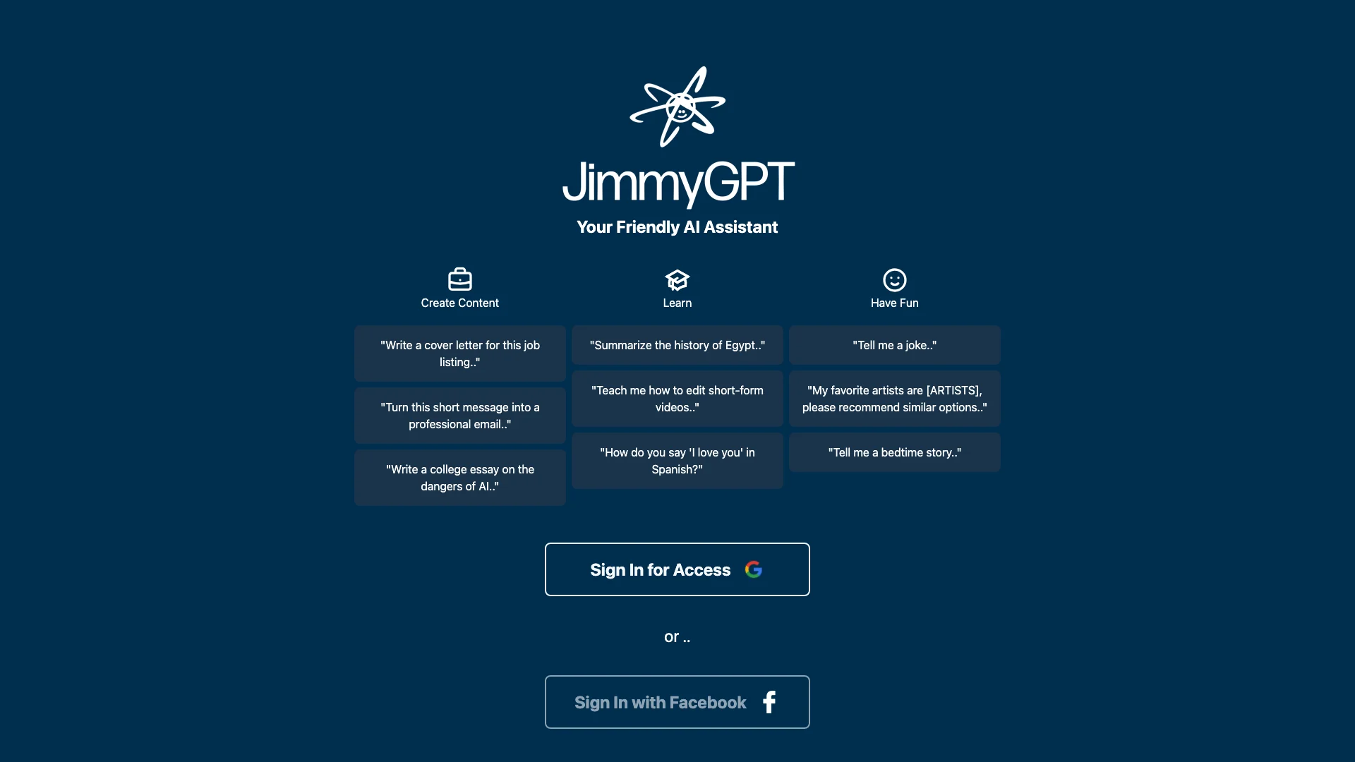 JimmyGPT主页