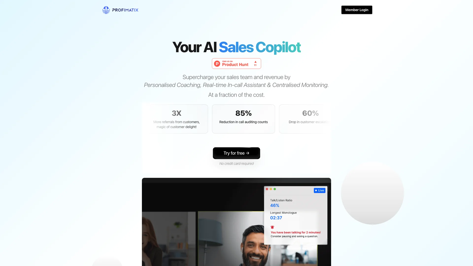 Profimatix AI Sales Copilot