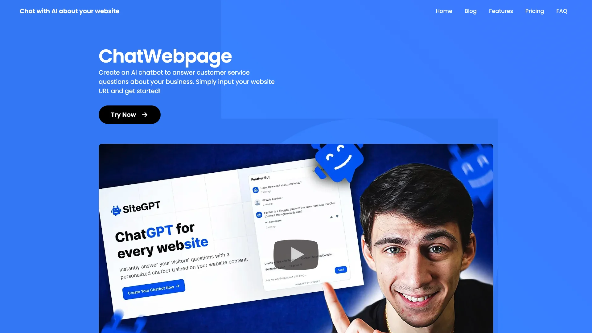 ChatWebpage主页截图