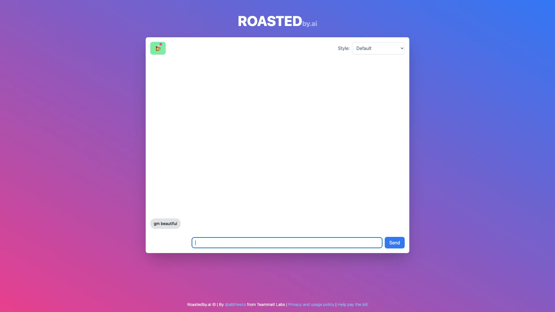 ROASTED项目主页截图