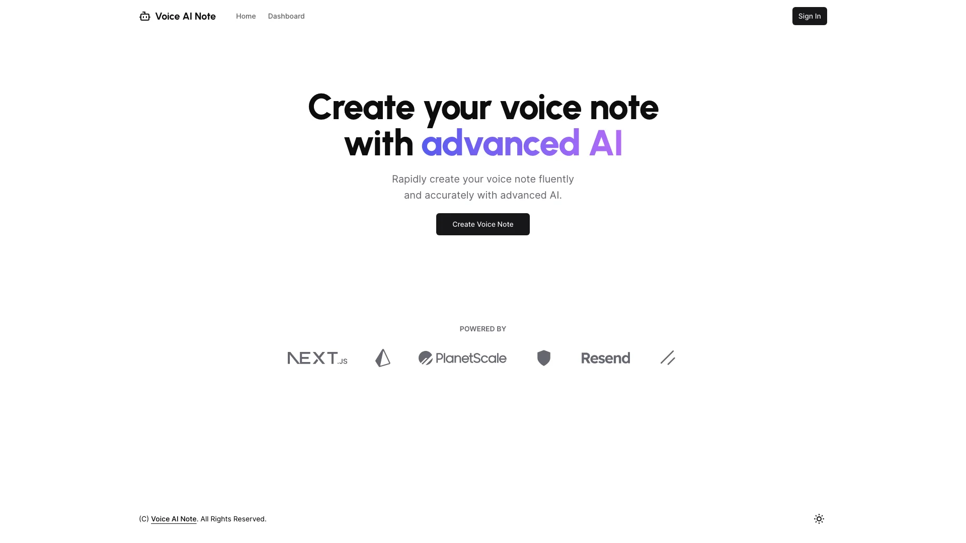 Voice AI Note 项目主页