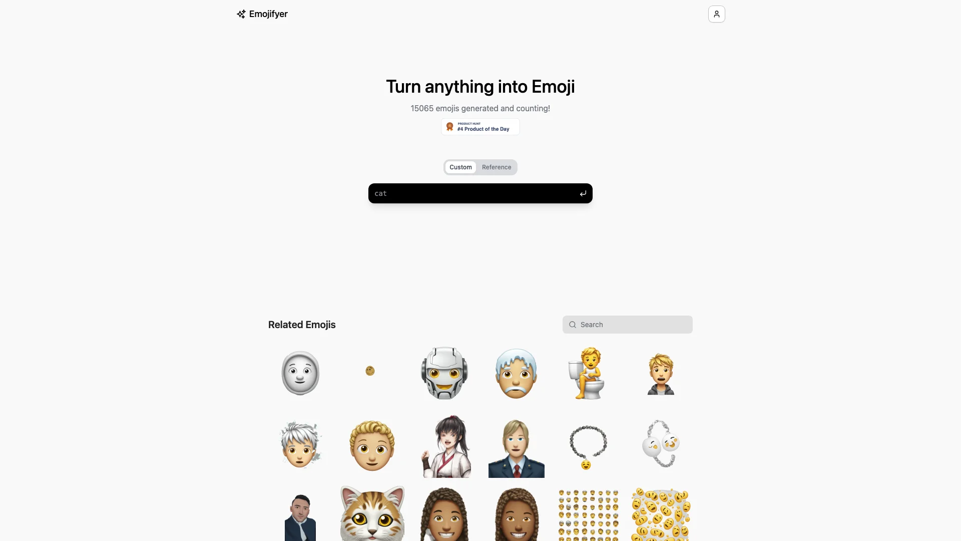 Emojifyer 主页截图