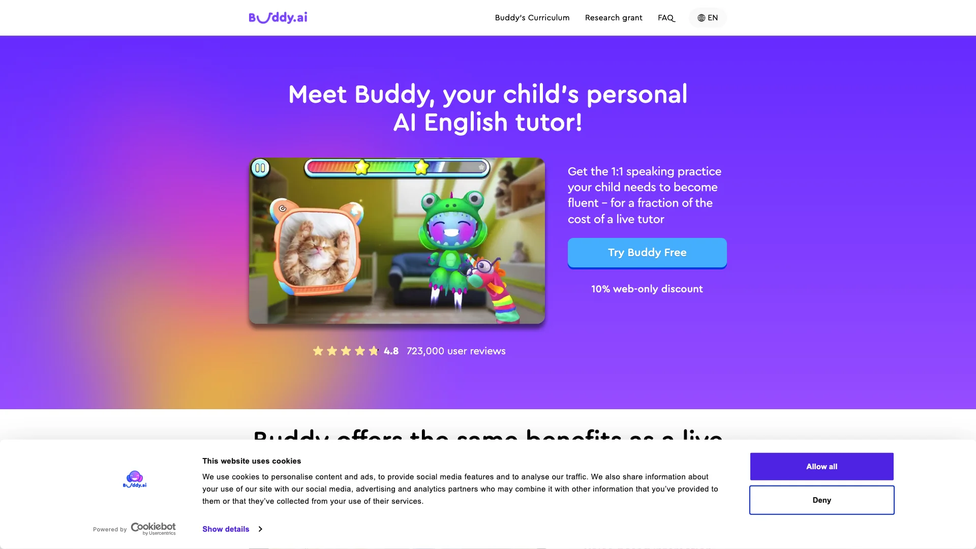 Buddy.ai 主页截图