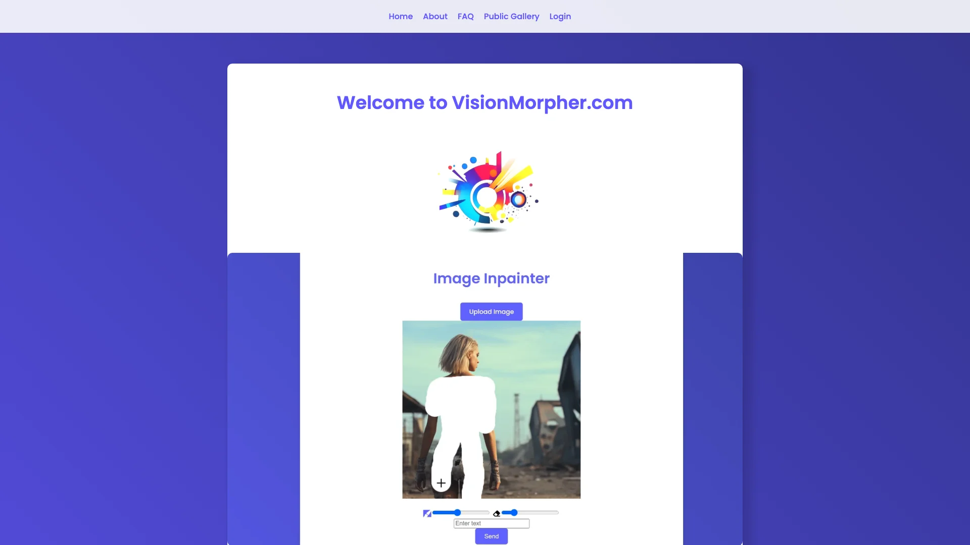 VisionMorpher主页截图