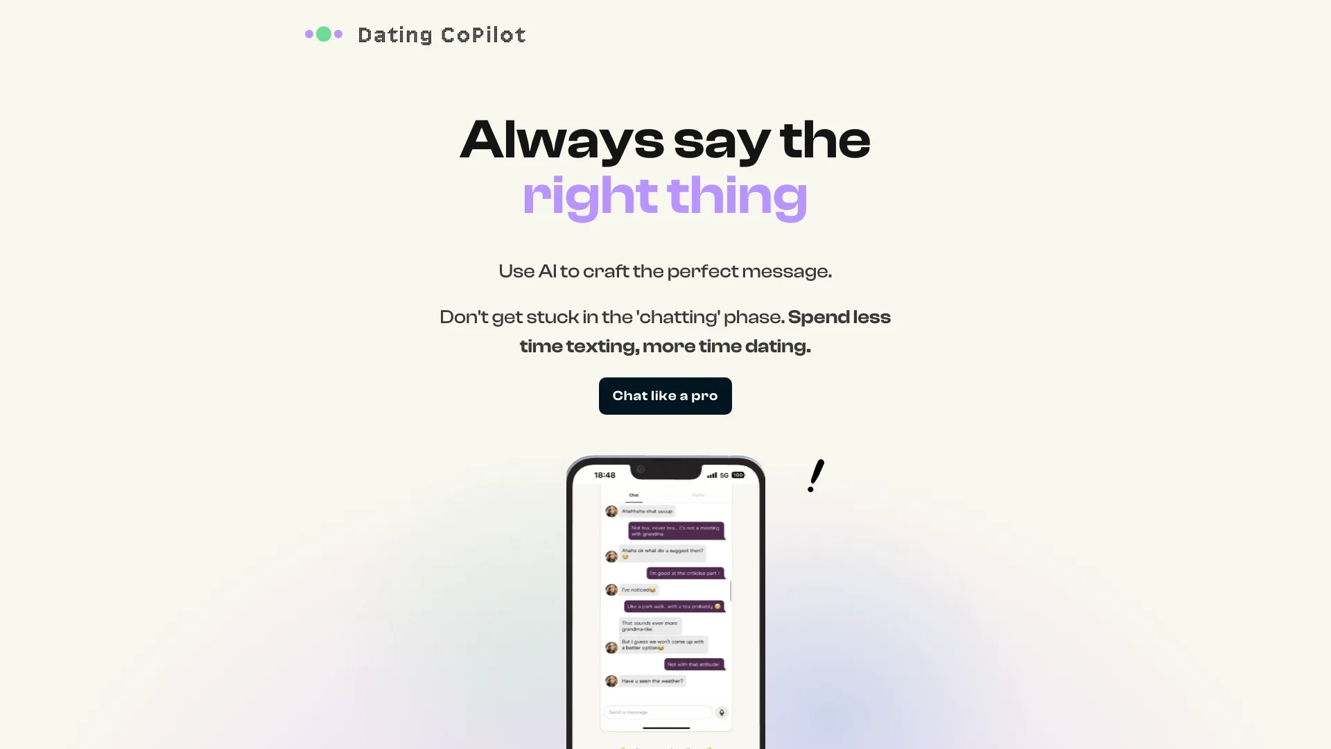 Dating CoPilot主页截图