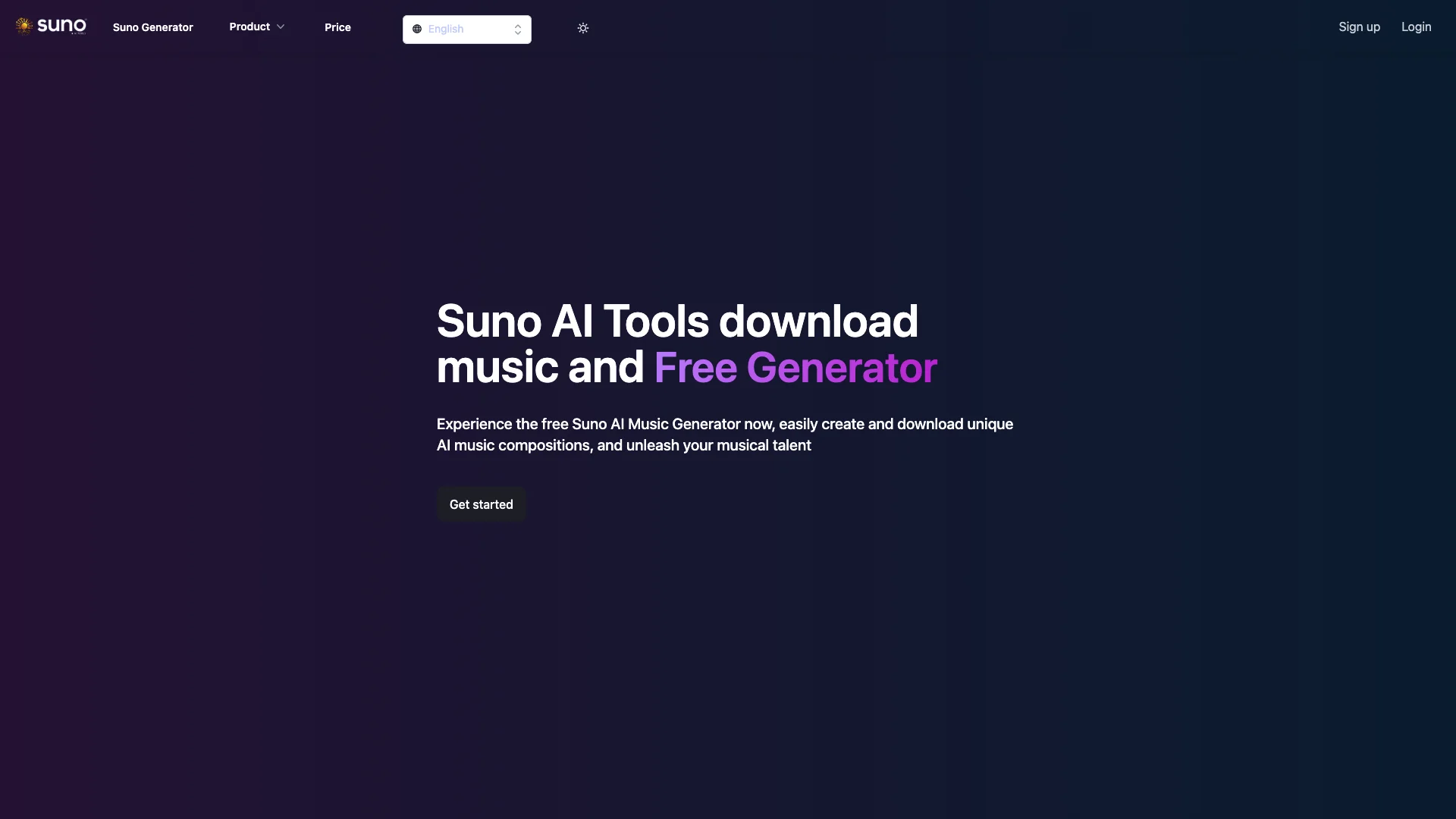 Suno AI Tools 主页