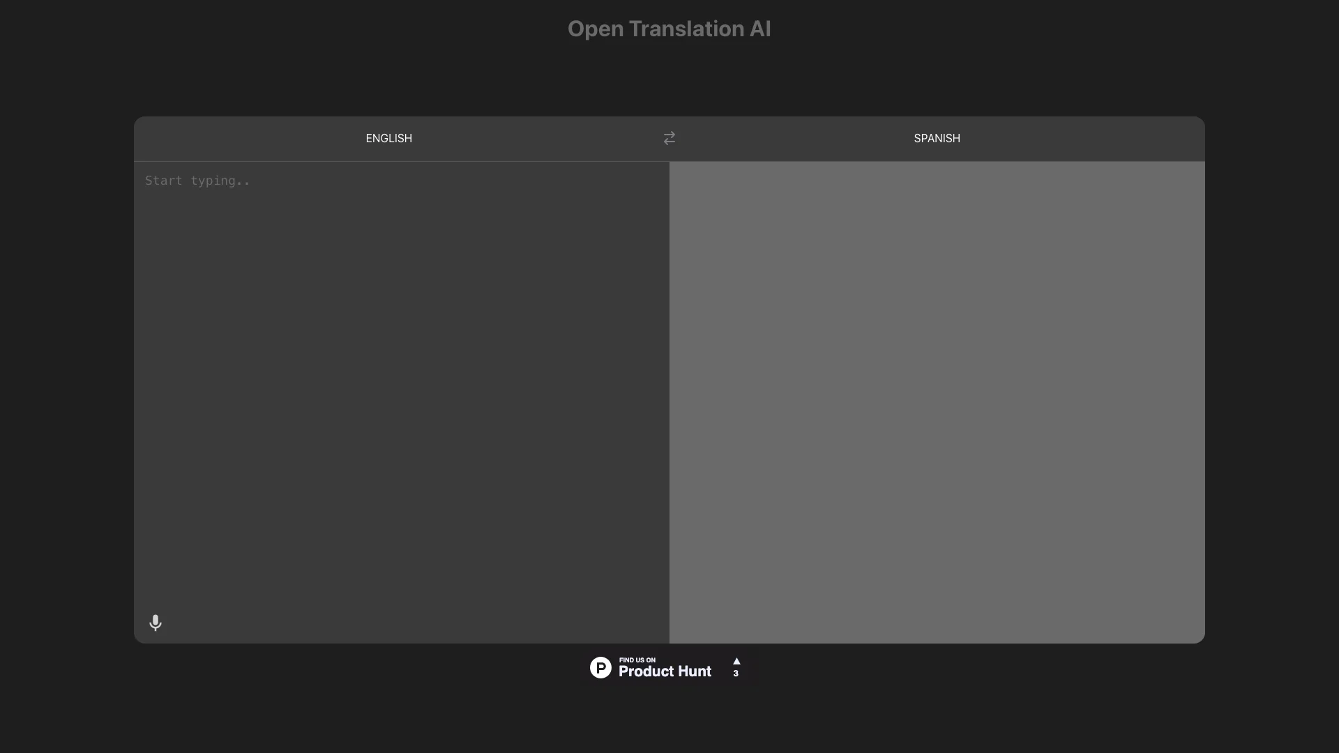 Open Translation AI 项目主页