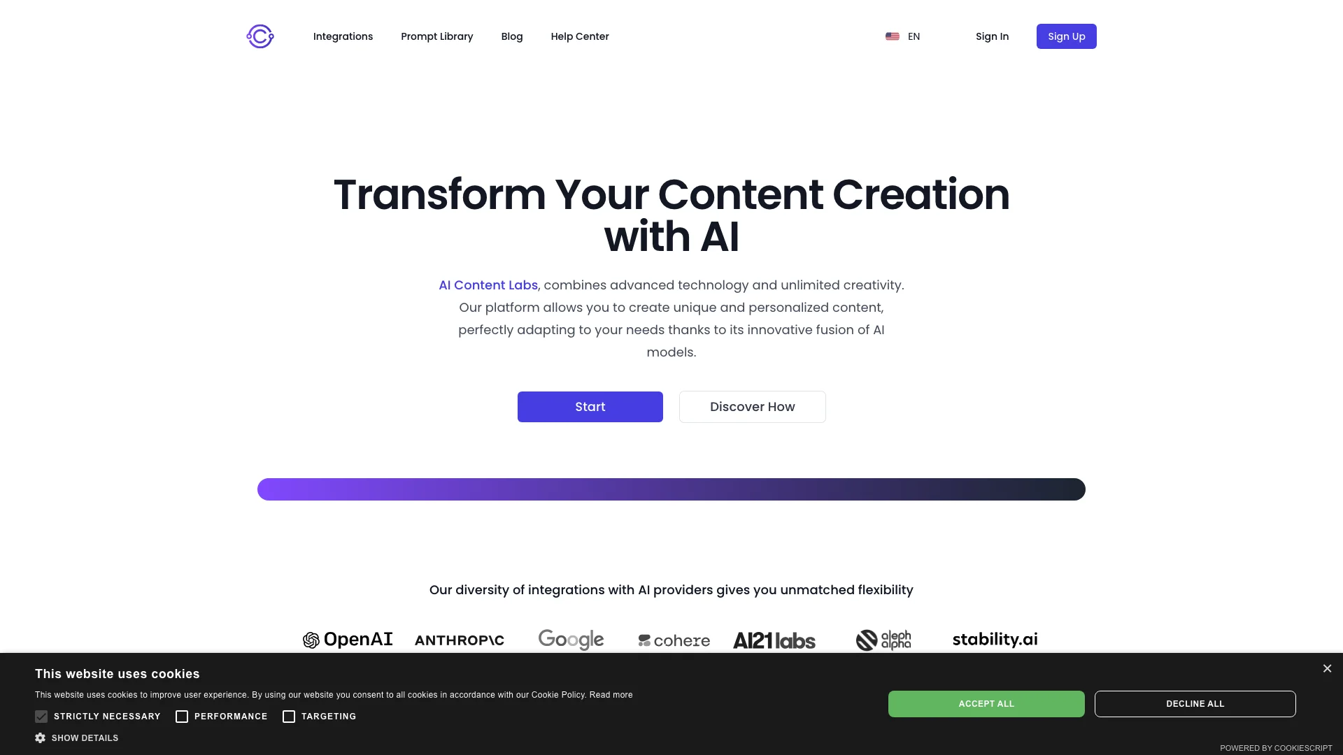 AI Content Labs 主页