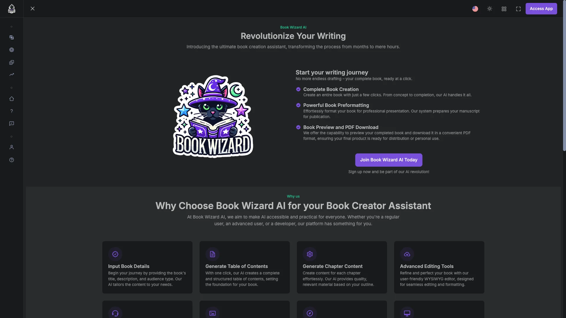 Book Wizard AI 主页