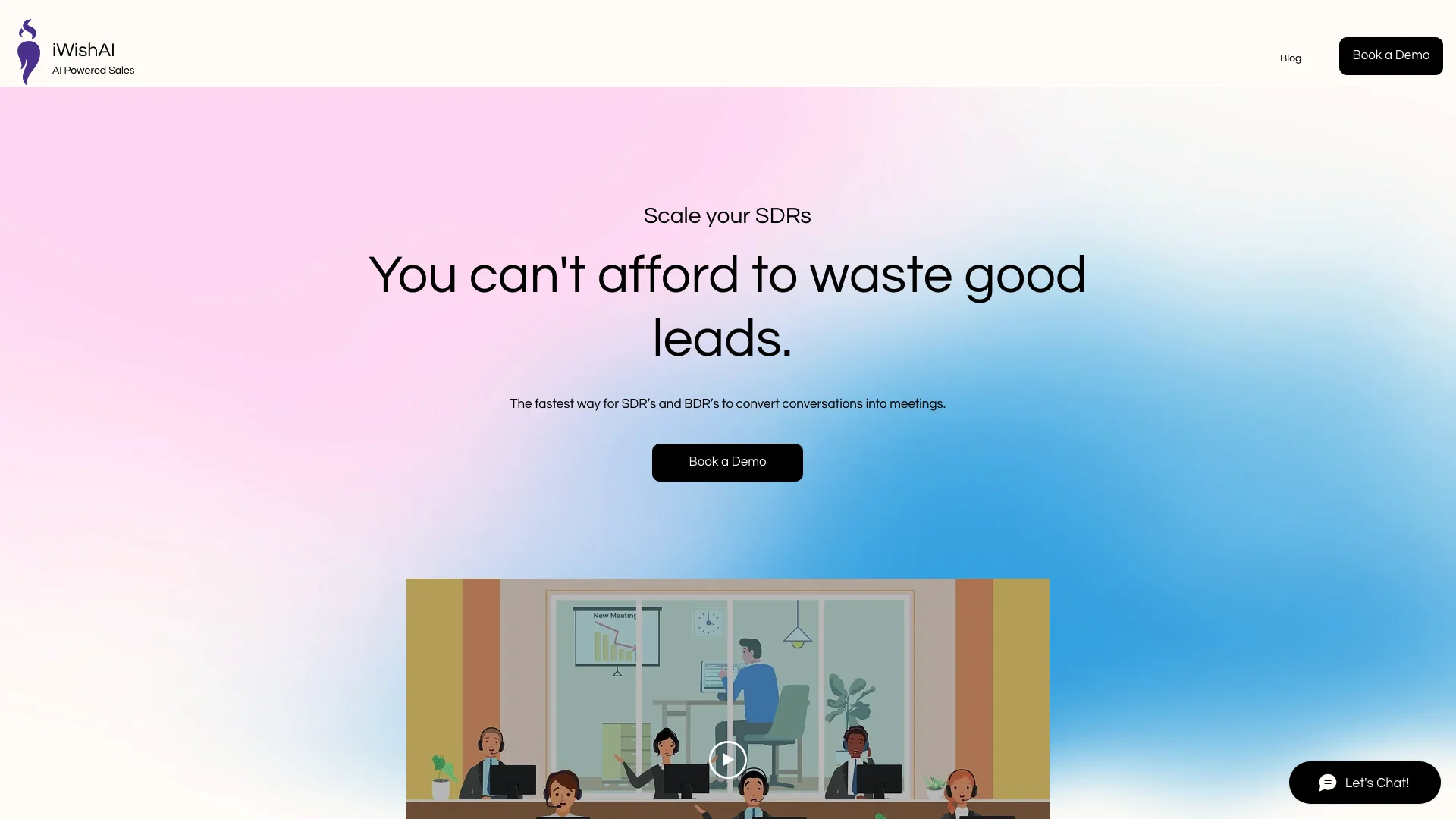 iWish AI: Sales Role-Play 主页截图