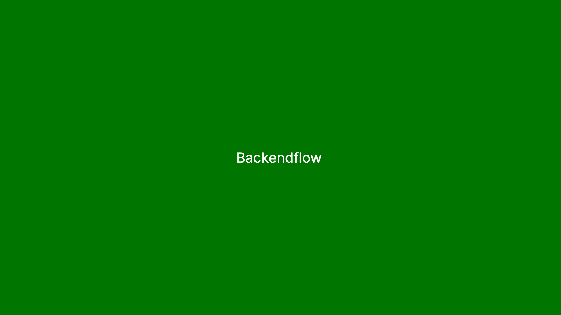 Backendflow Landing Page