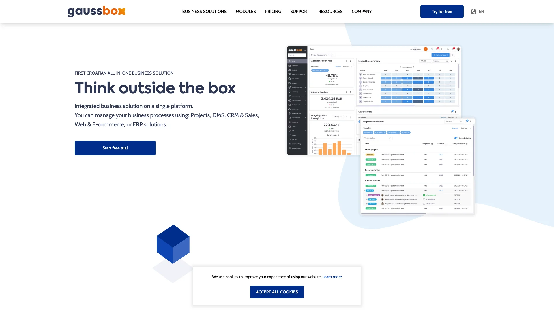 Gauss Box主页截图