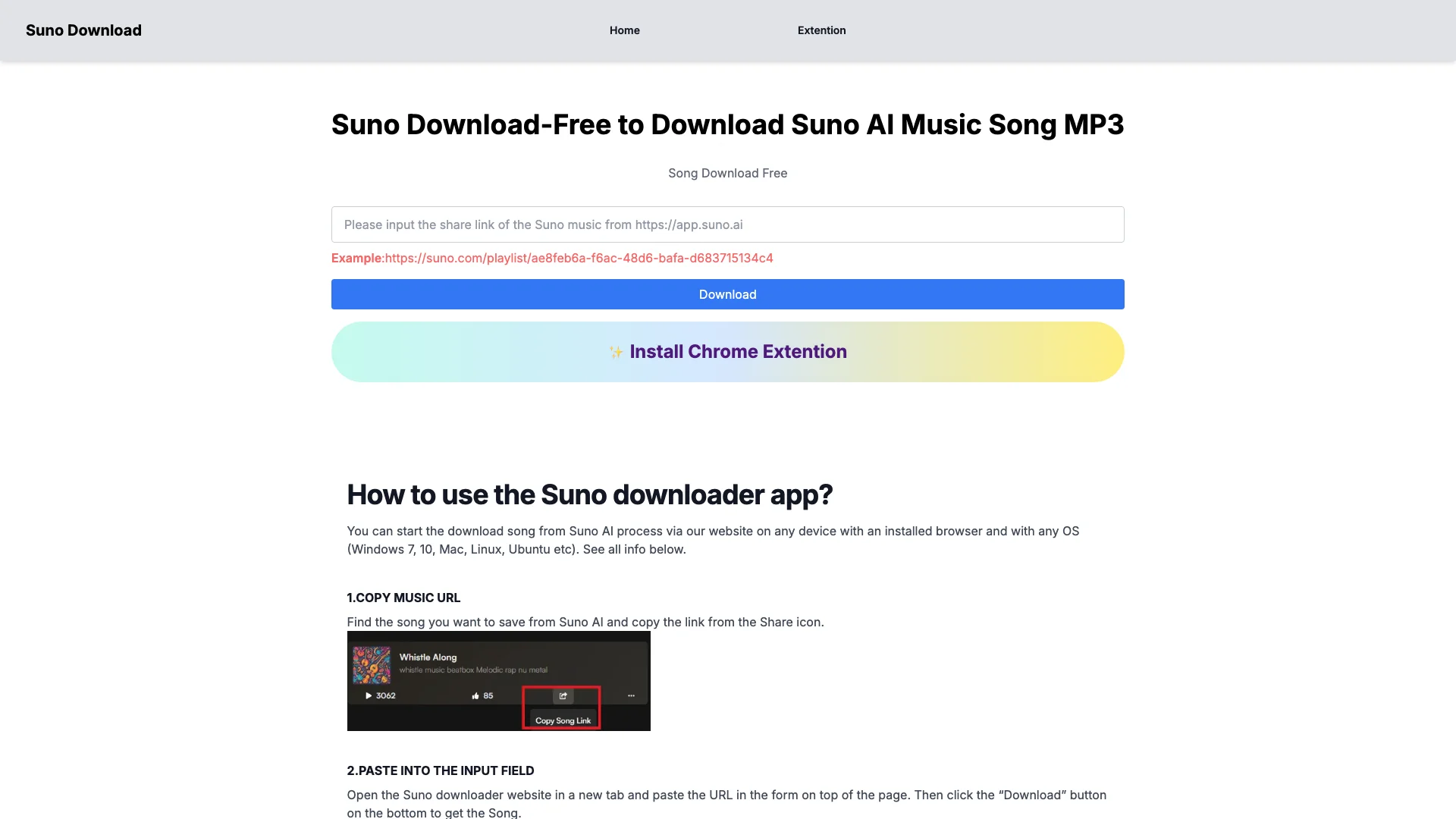 Suno Download 主页