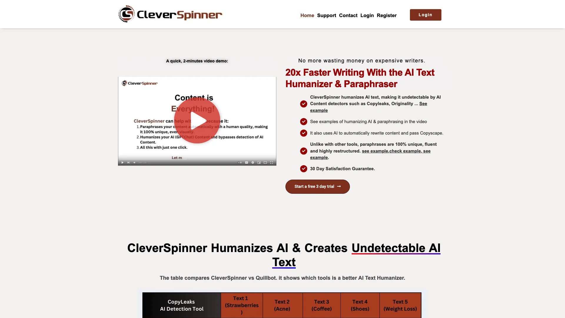 CleverSpinner主页截图