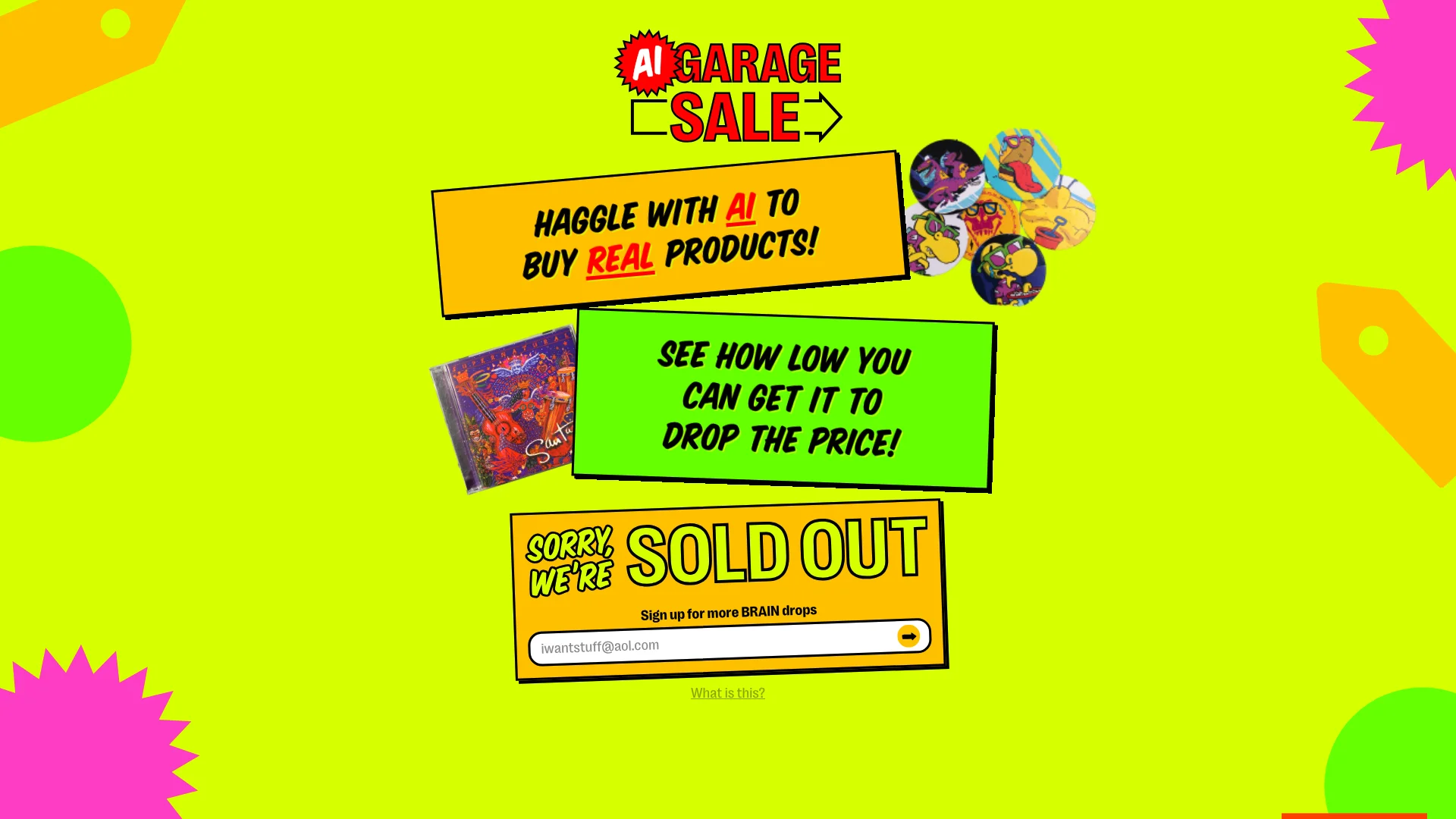 AI Garage Sale 主页