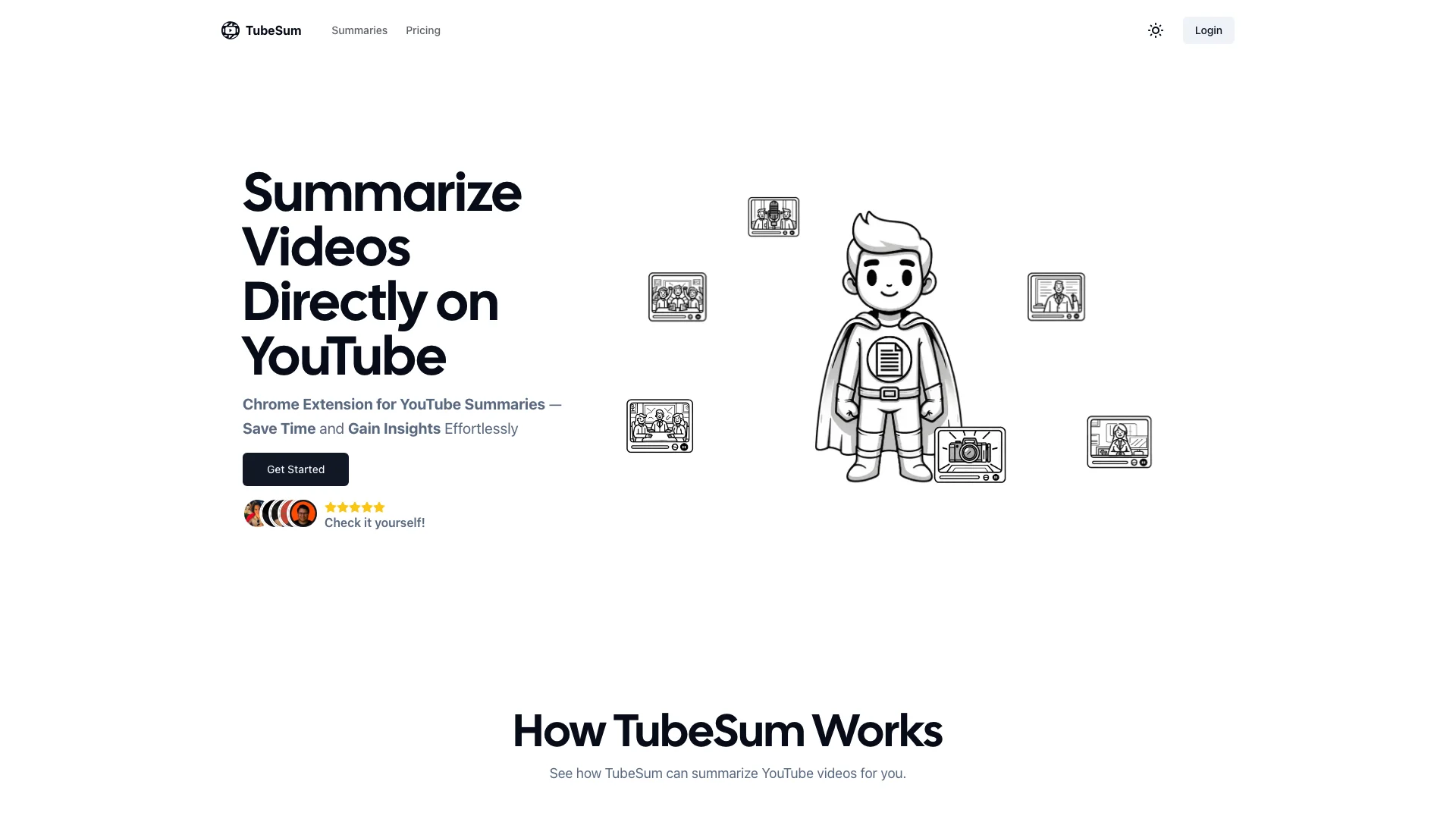 TubeSum项目主页截图