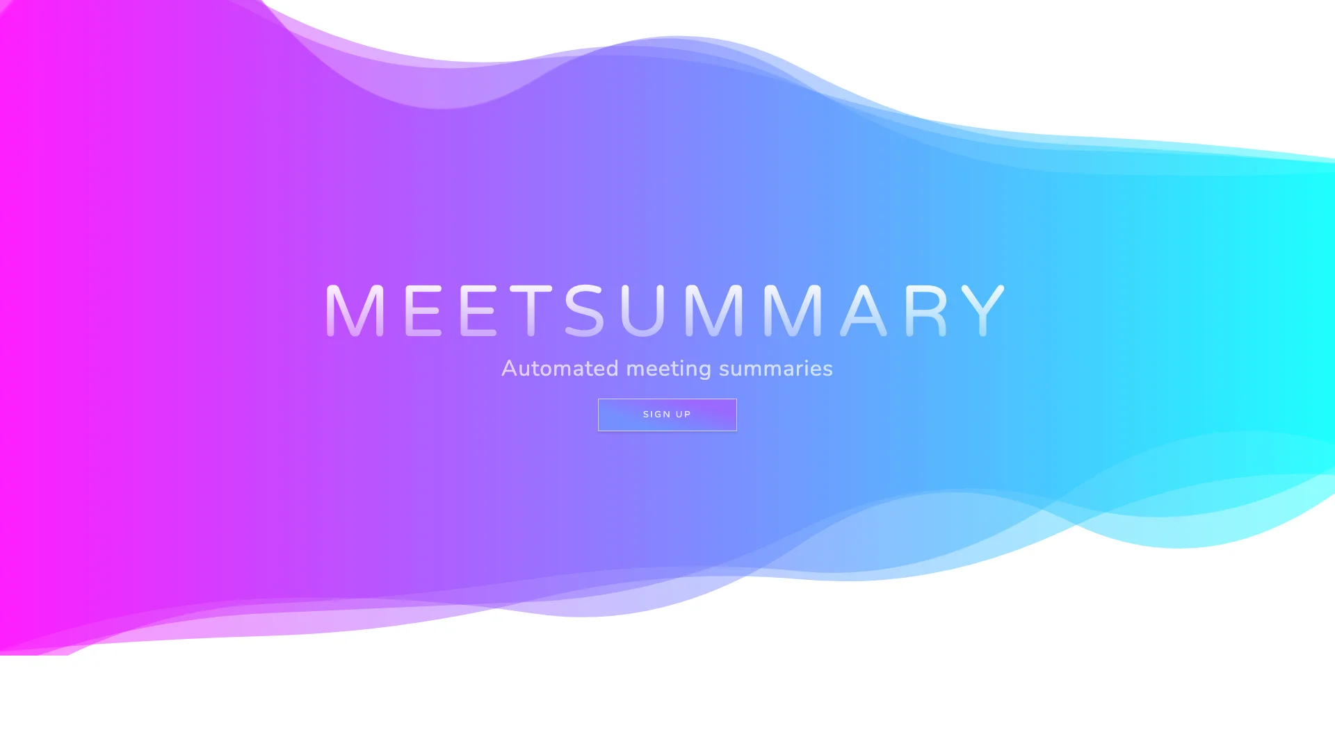 Meet Summary 项目主页截图