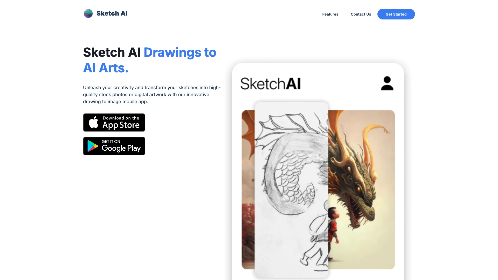 Sketch AI - Drawings to Images 主页截图