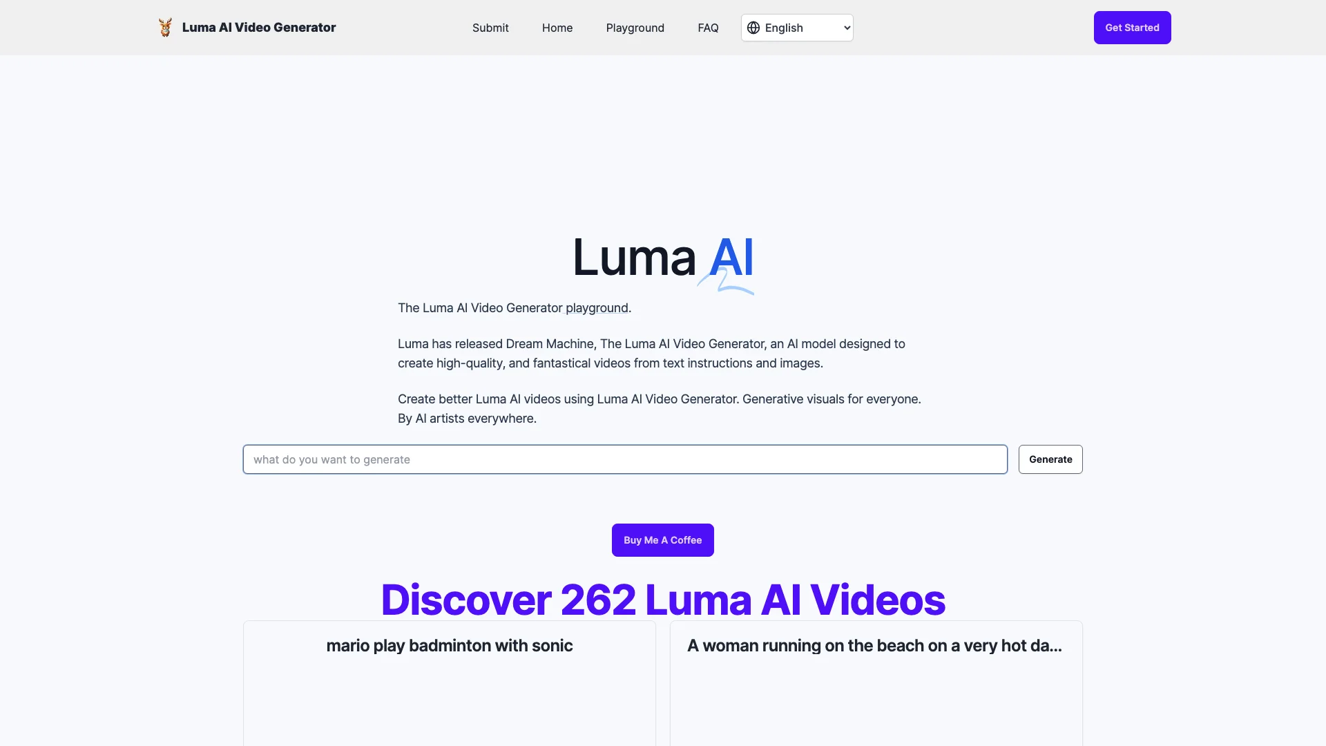 Luma AI 项目主页