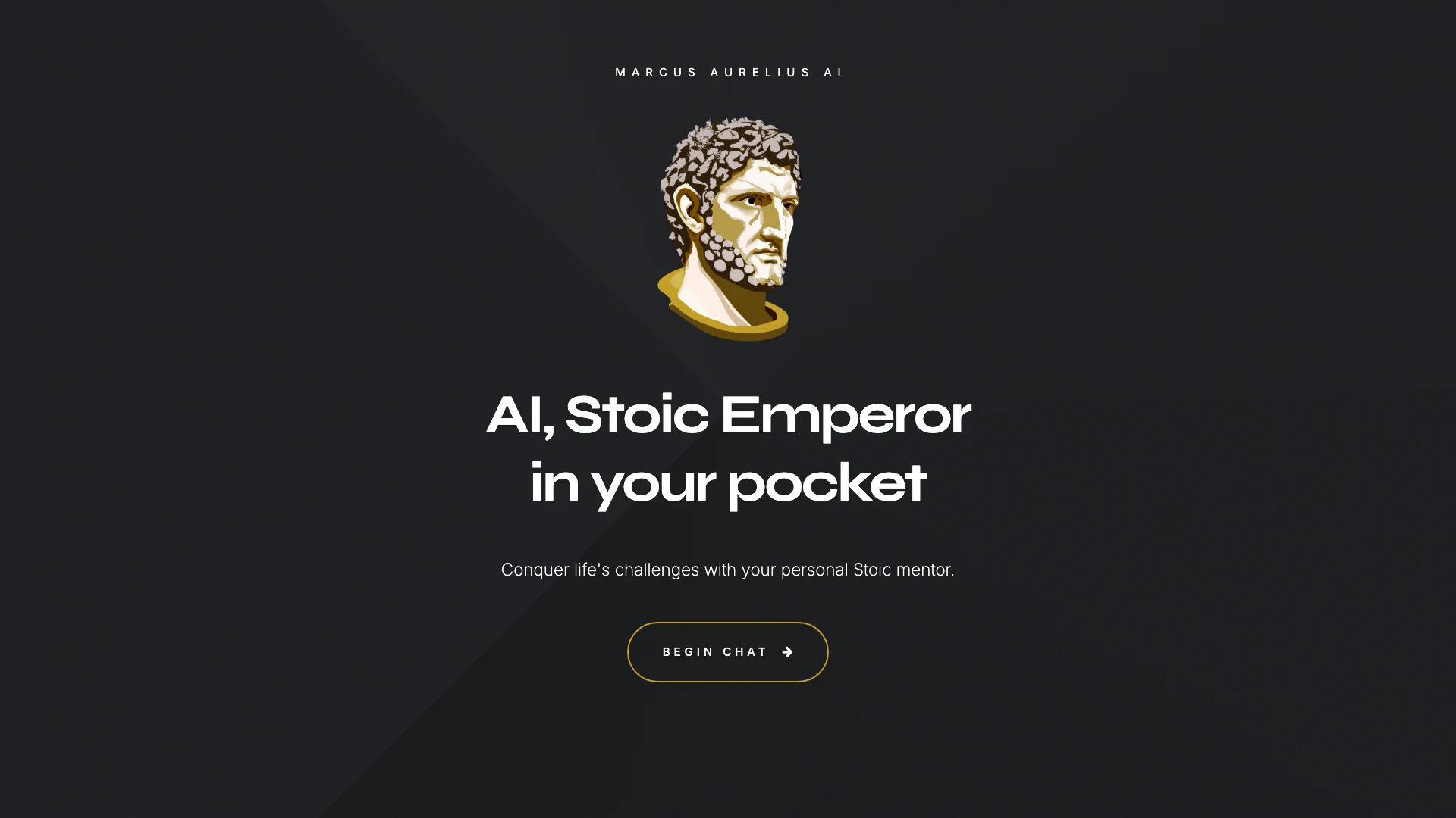 Marcus Aurelius AI 项目主页截图