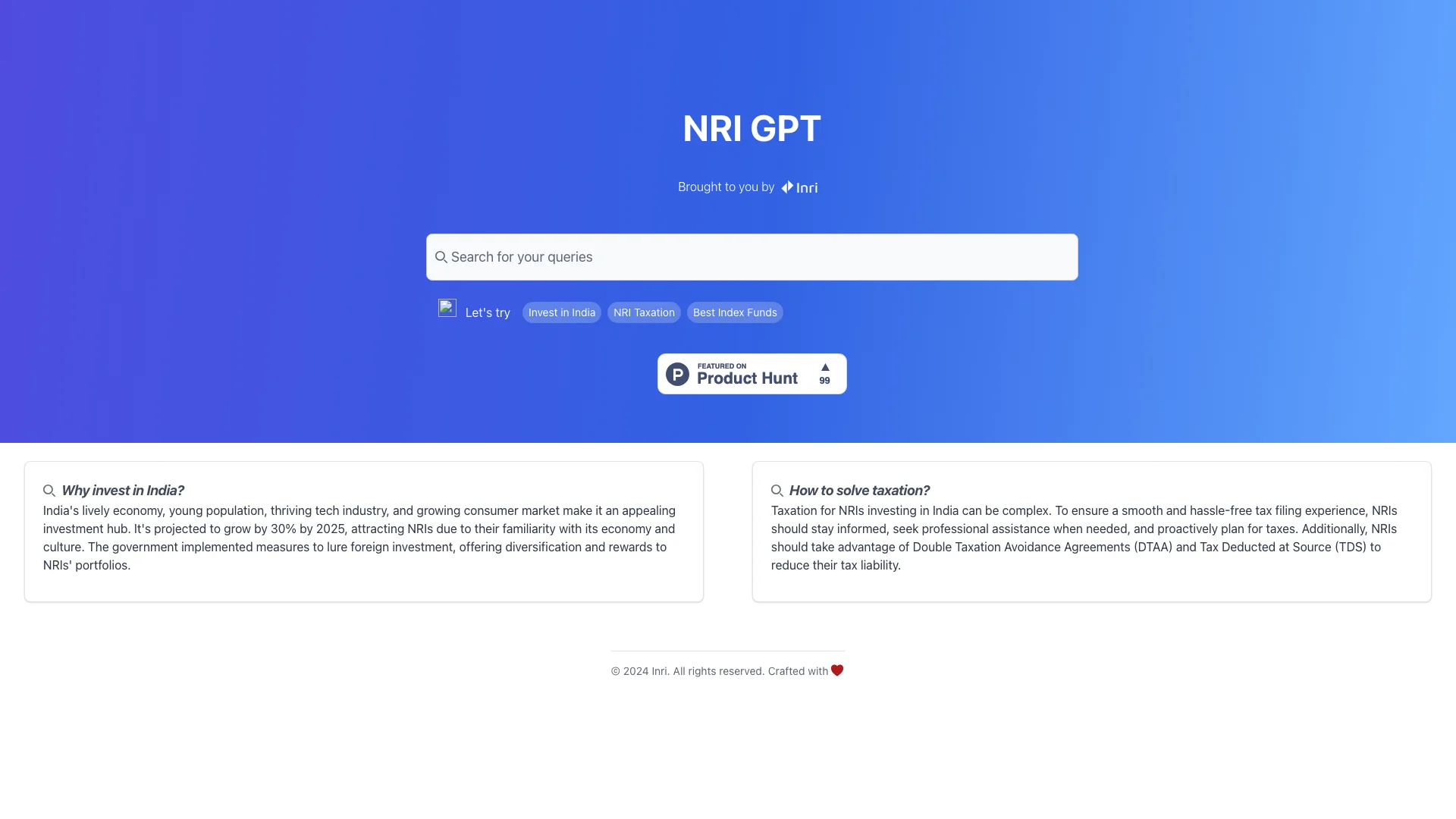 NRI GPT 主页