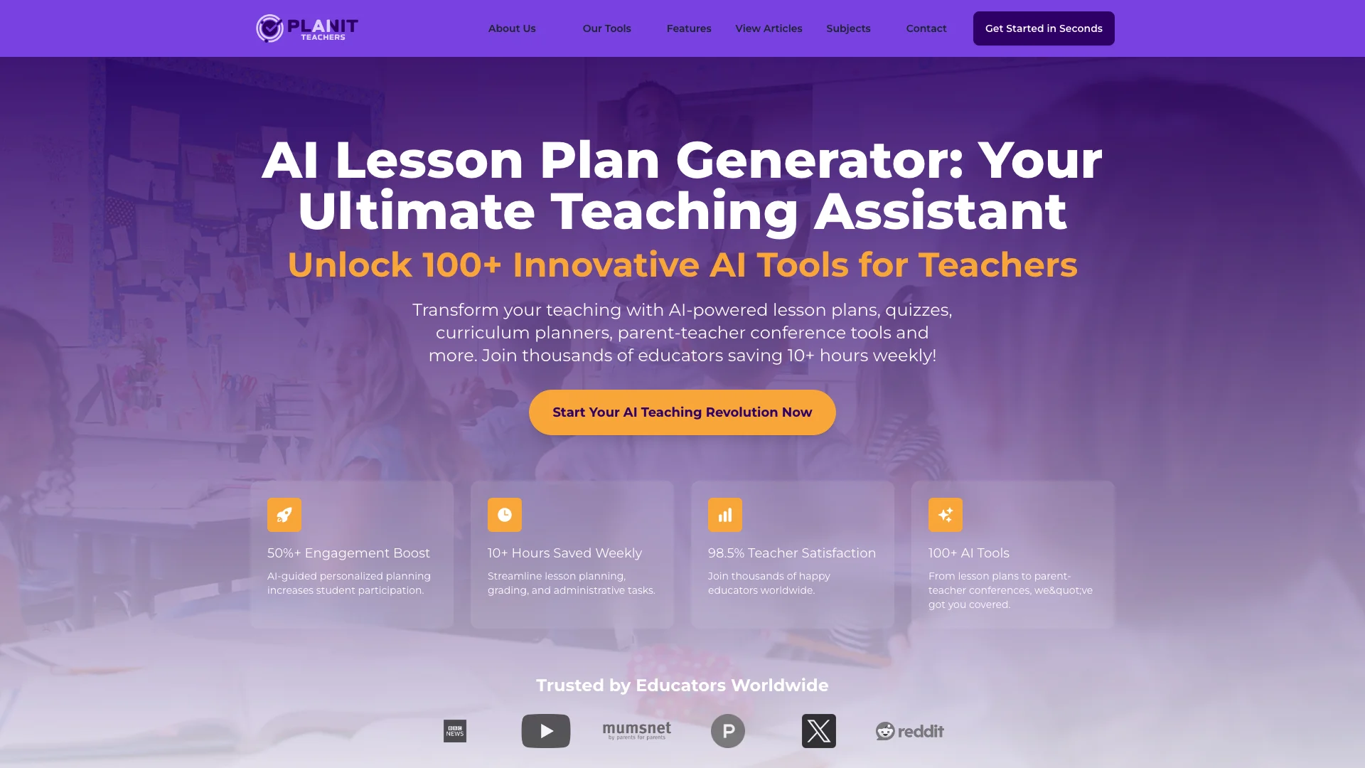 AI Lesson Plan Generator主页截图