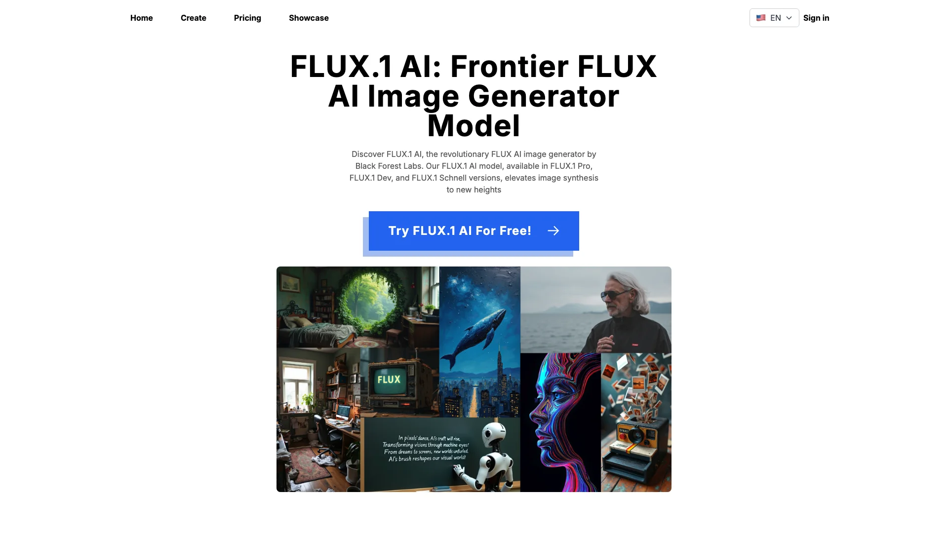 FLUX.1 AI 项目主页