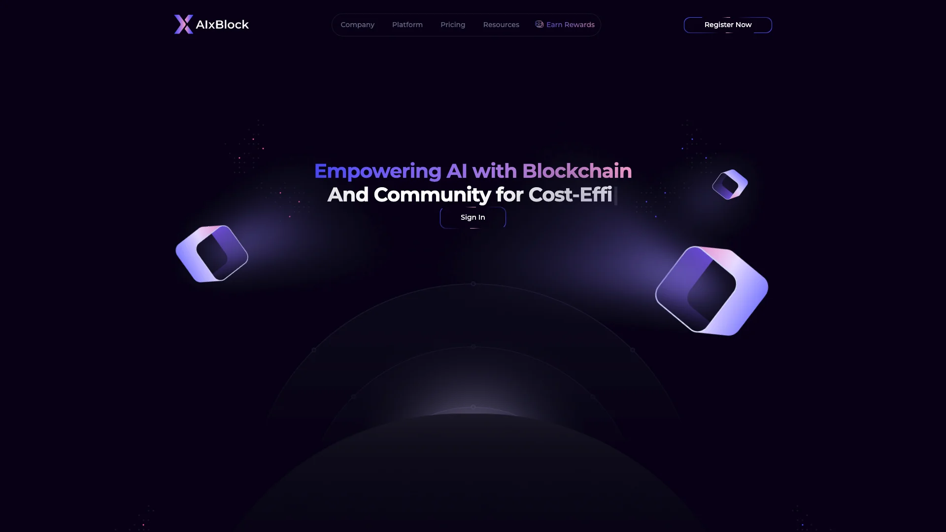 AIxBlock主页截图