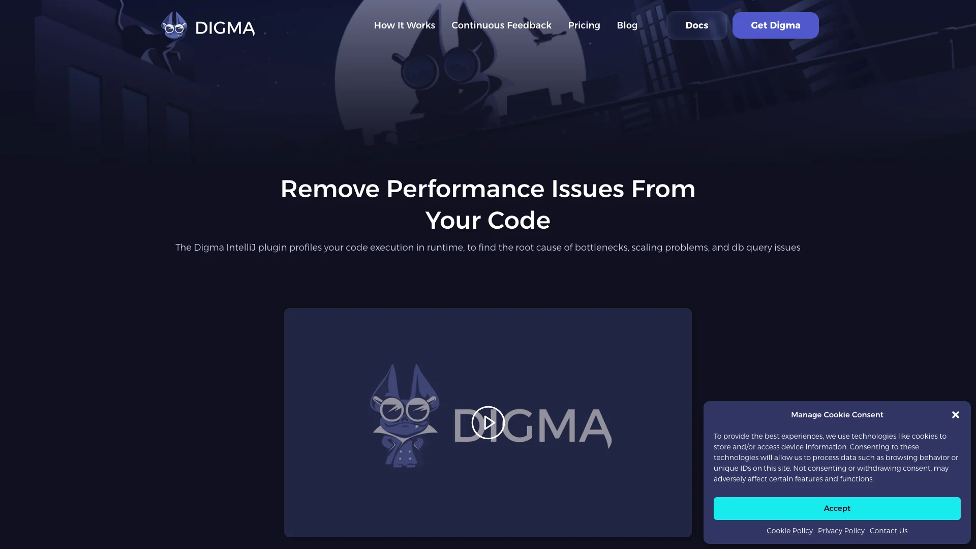 Digma Continuous Feedback 项目主页截图