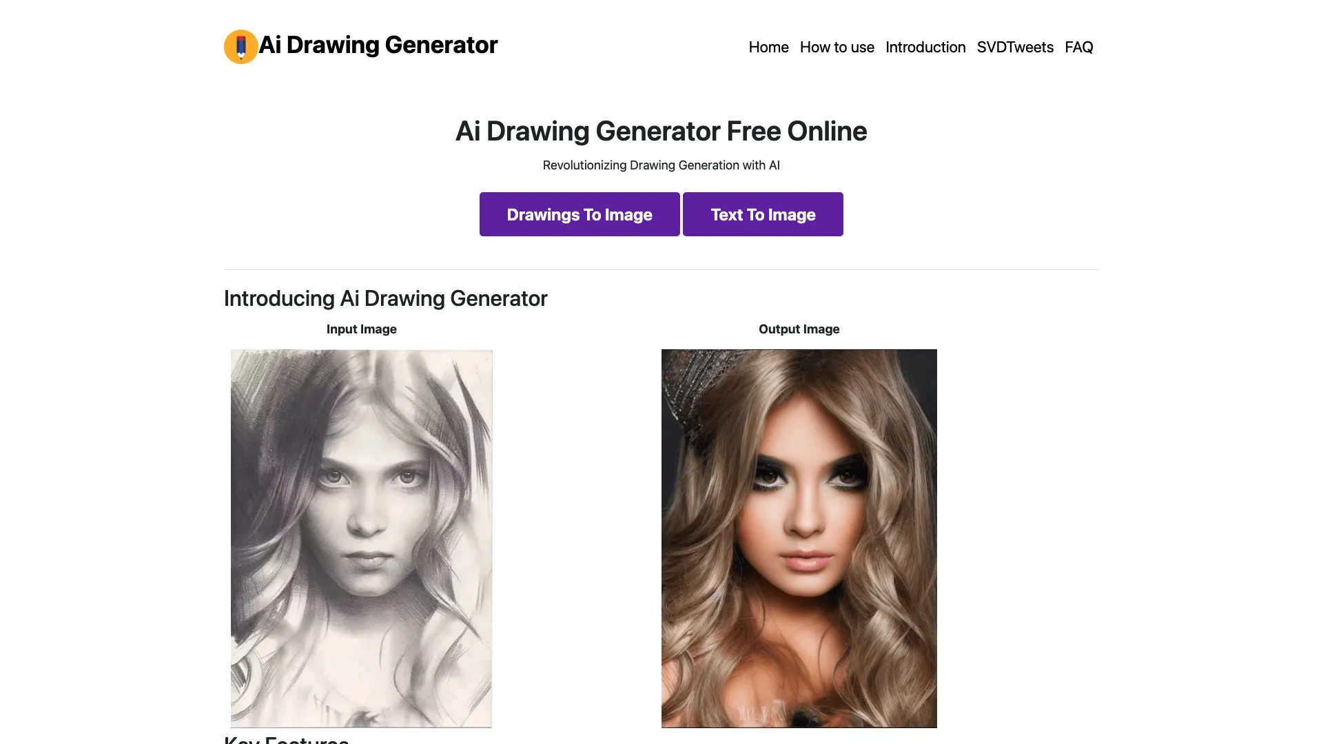 Ai Drawing Generator主页