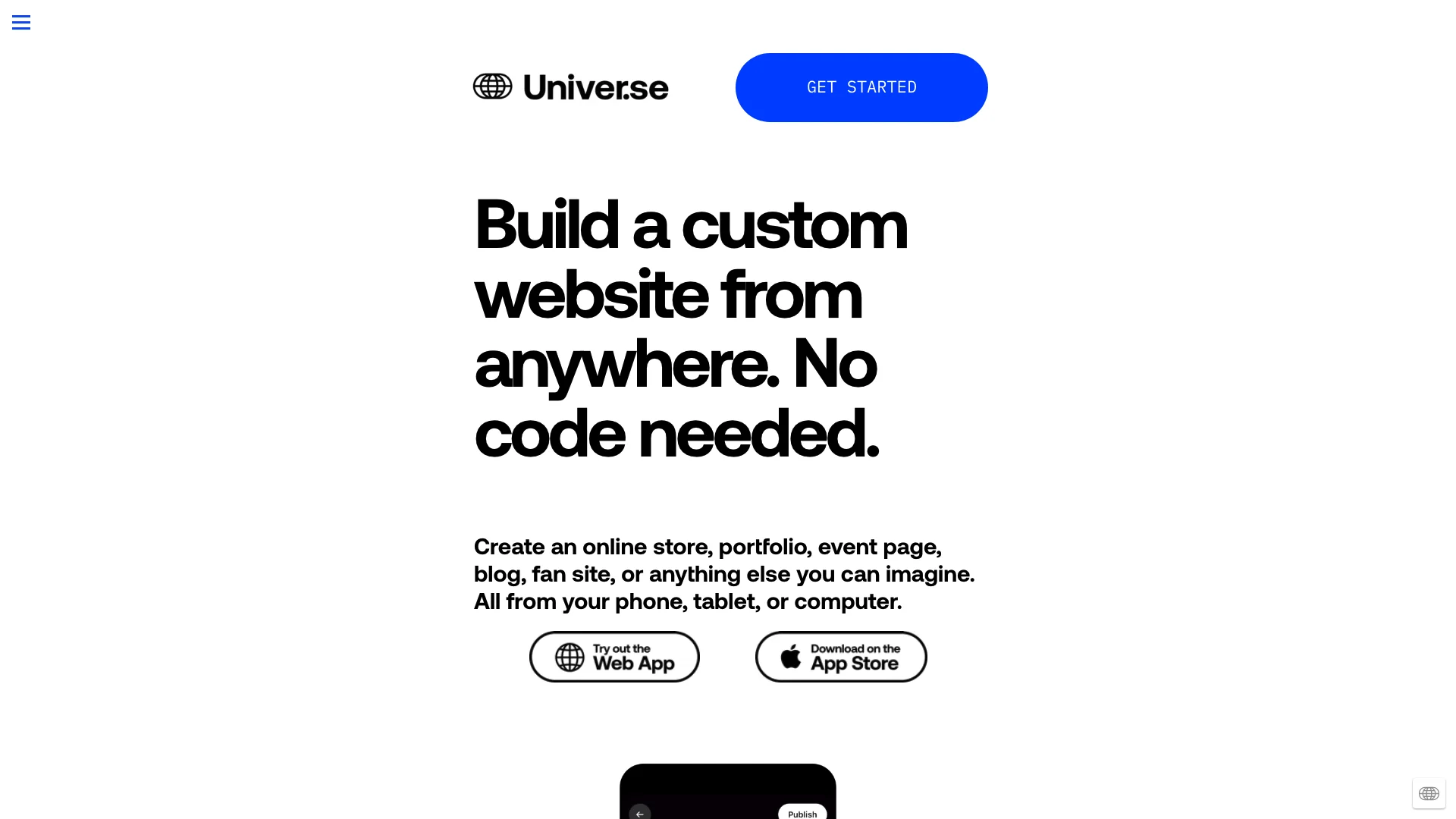 Universe Website Builder