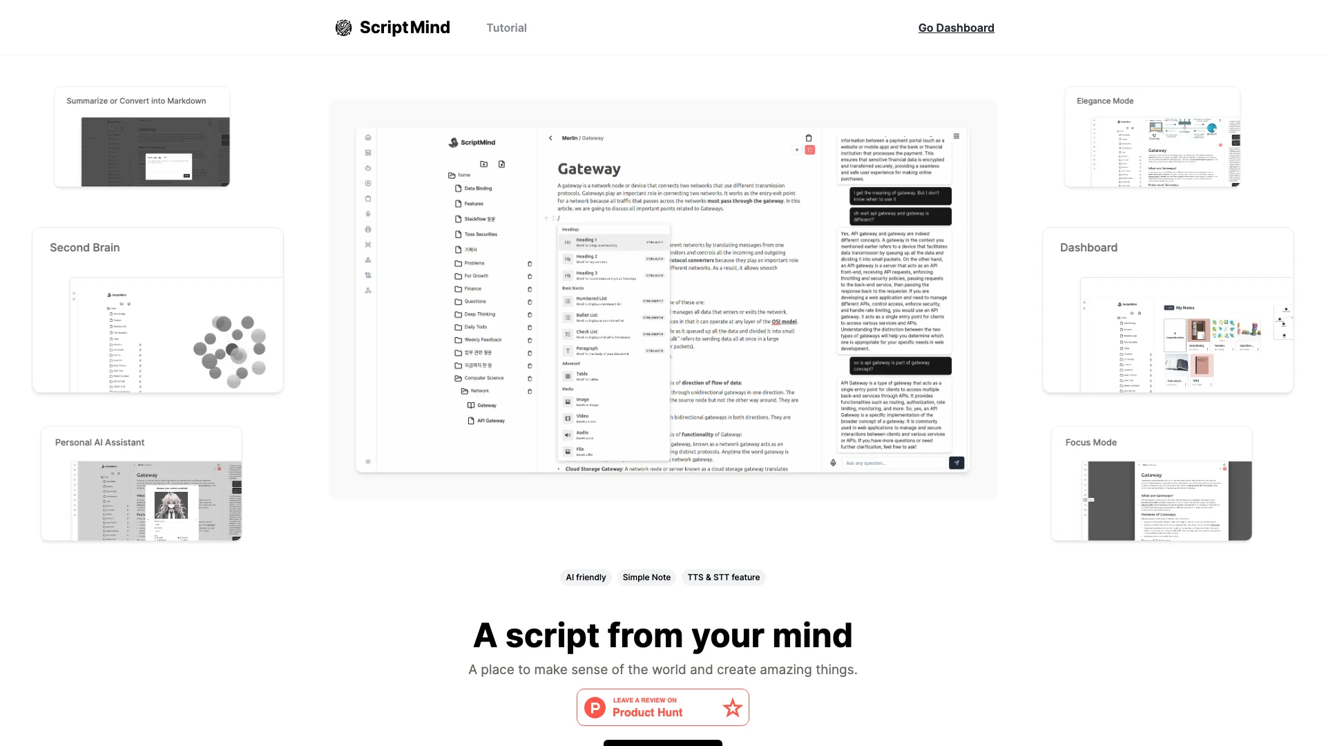 ScriptMind 主页截图