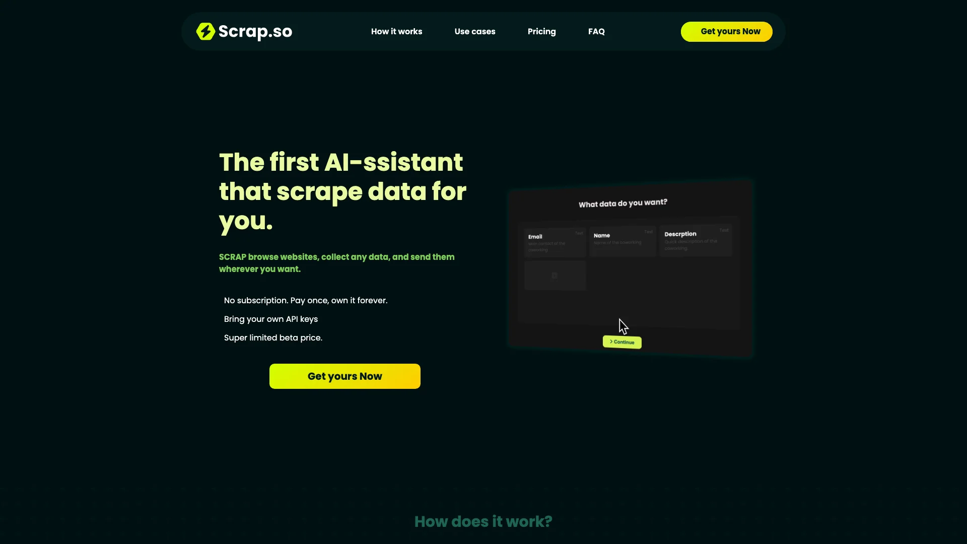 Scrap.so主页截图