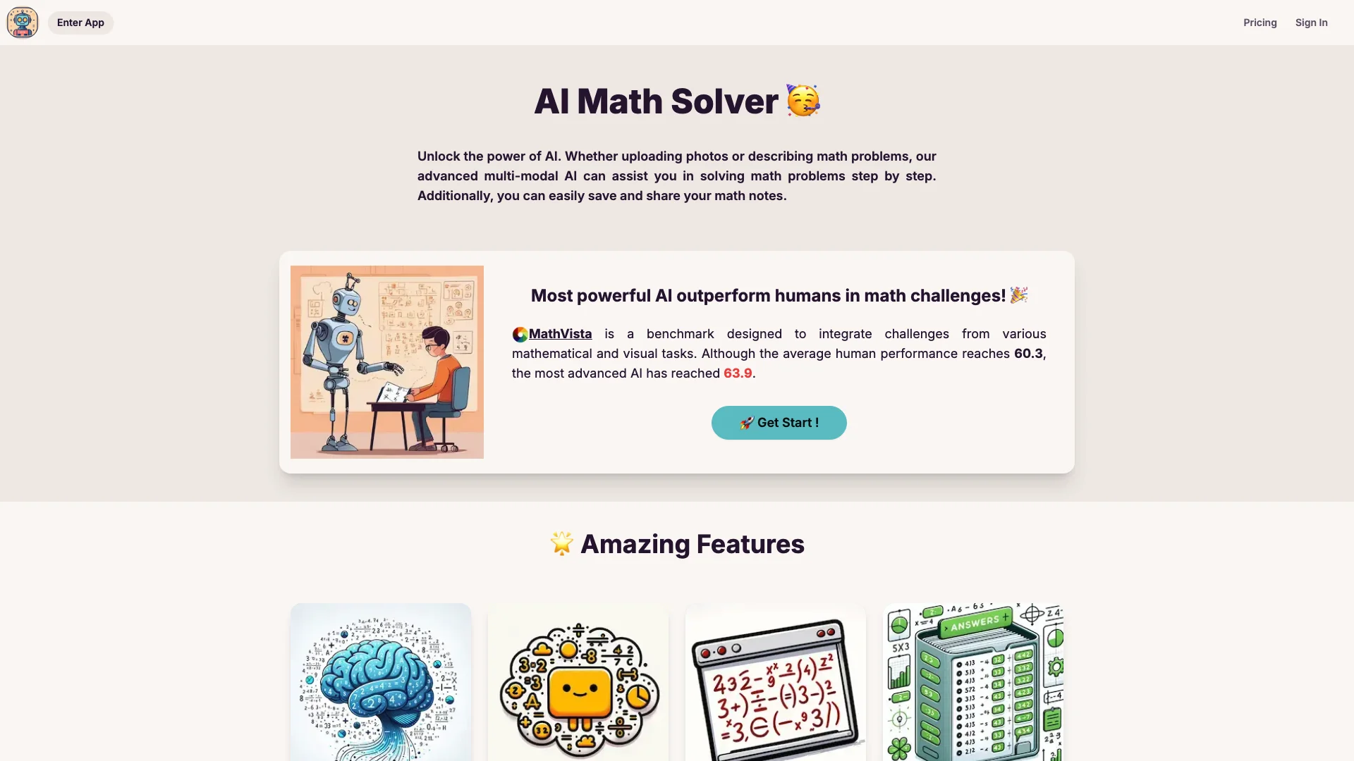 AI Math Solver主页