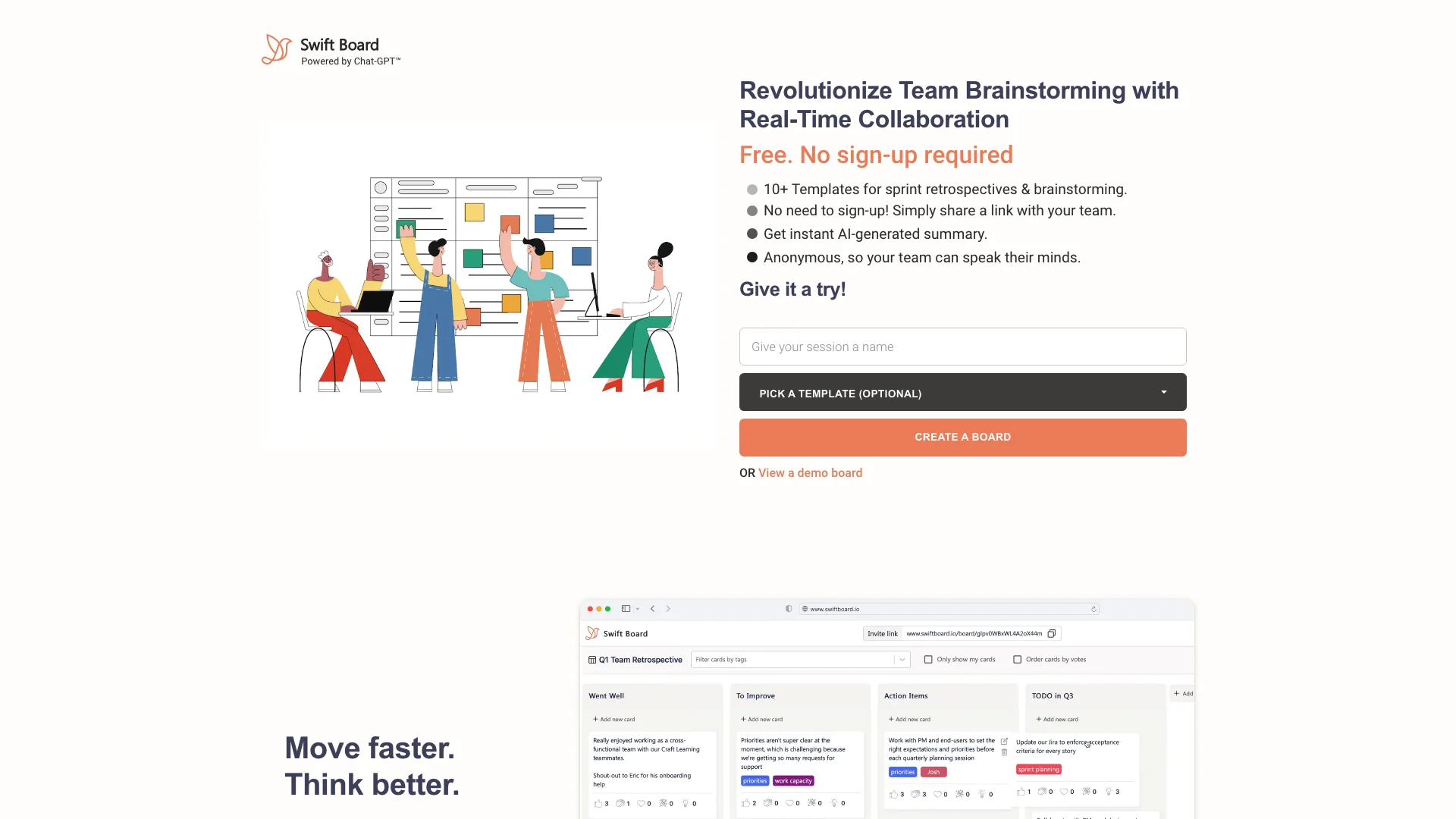 Swift Board主页截图