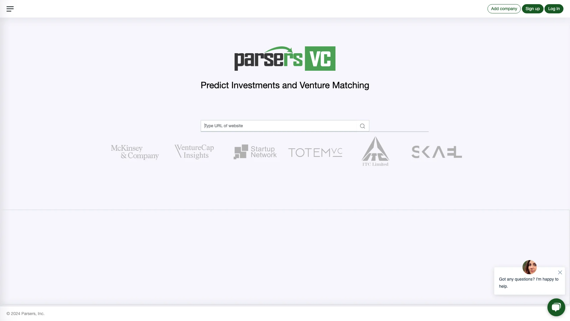 Parsers VC 主页截图