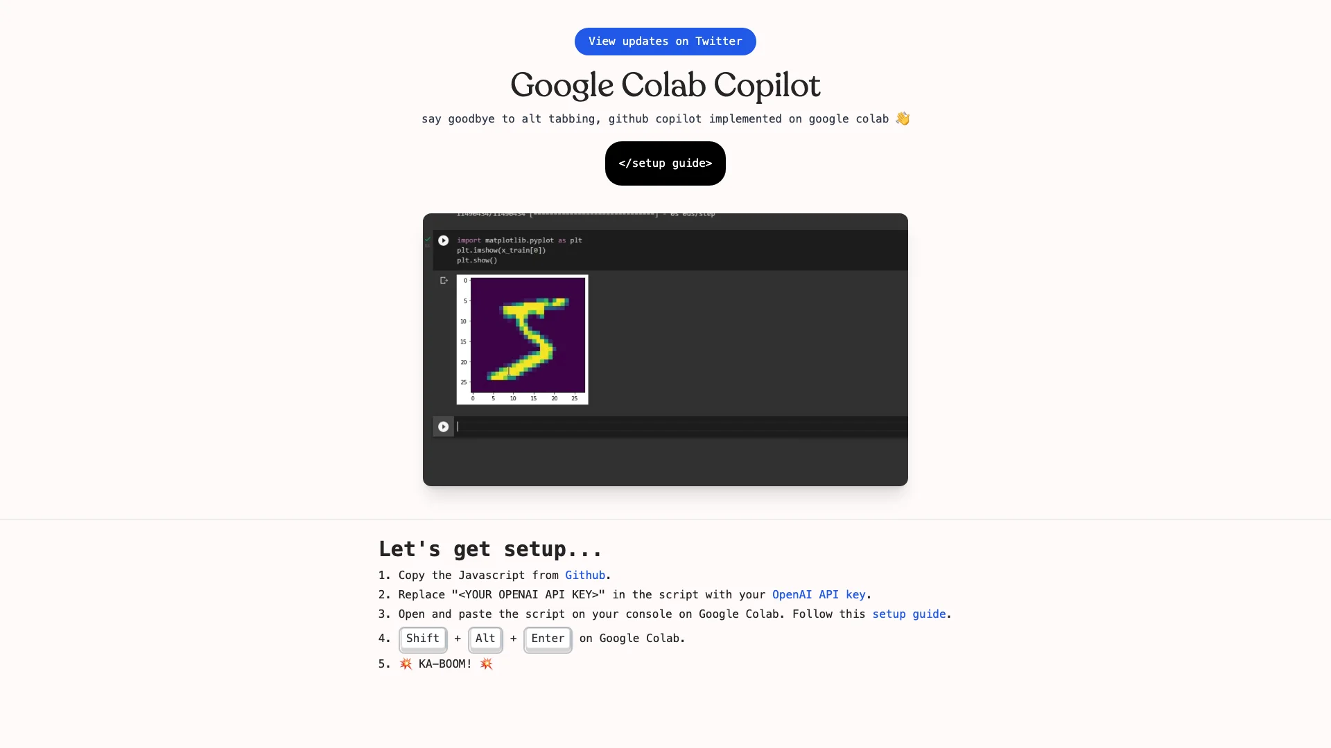 Google Colab Copilot 截图